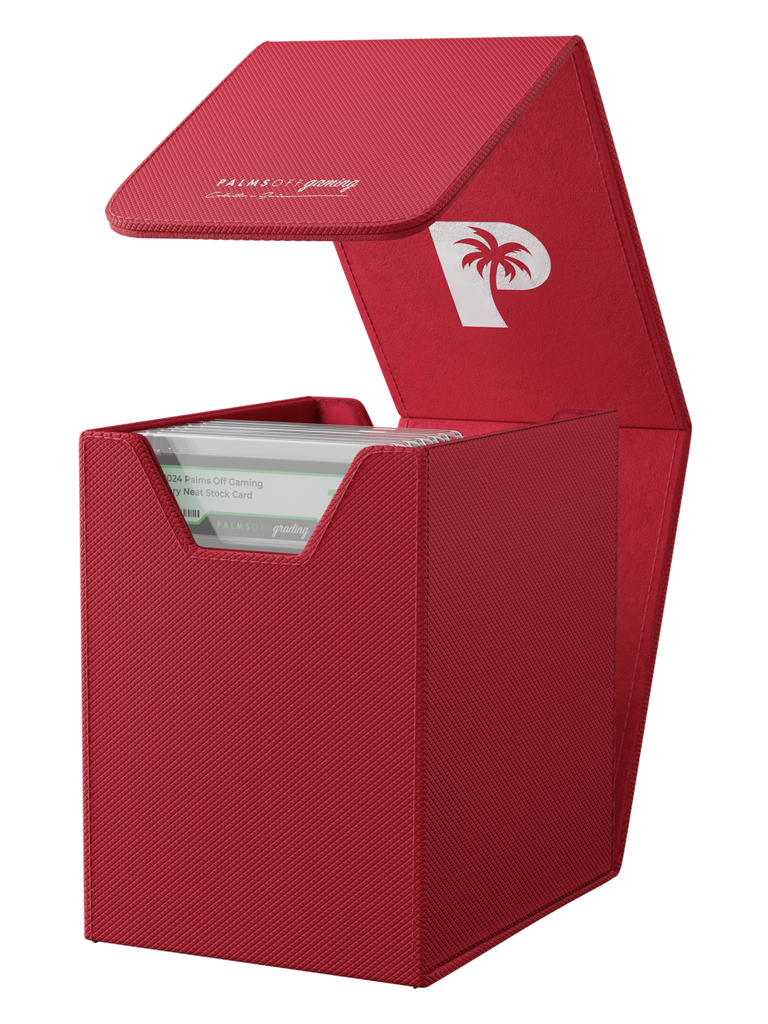 POCKET GAMES - Palms Off Gaming: Collector’s Series Graded Card Storage Case (Small) Red TCG Accessories