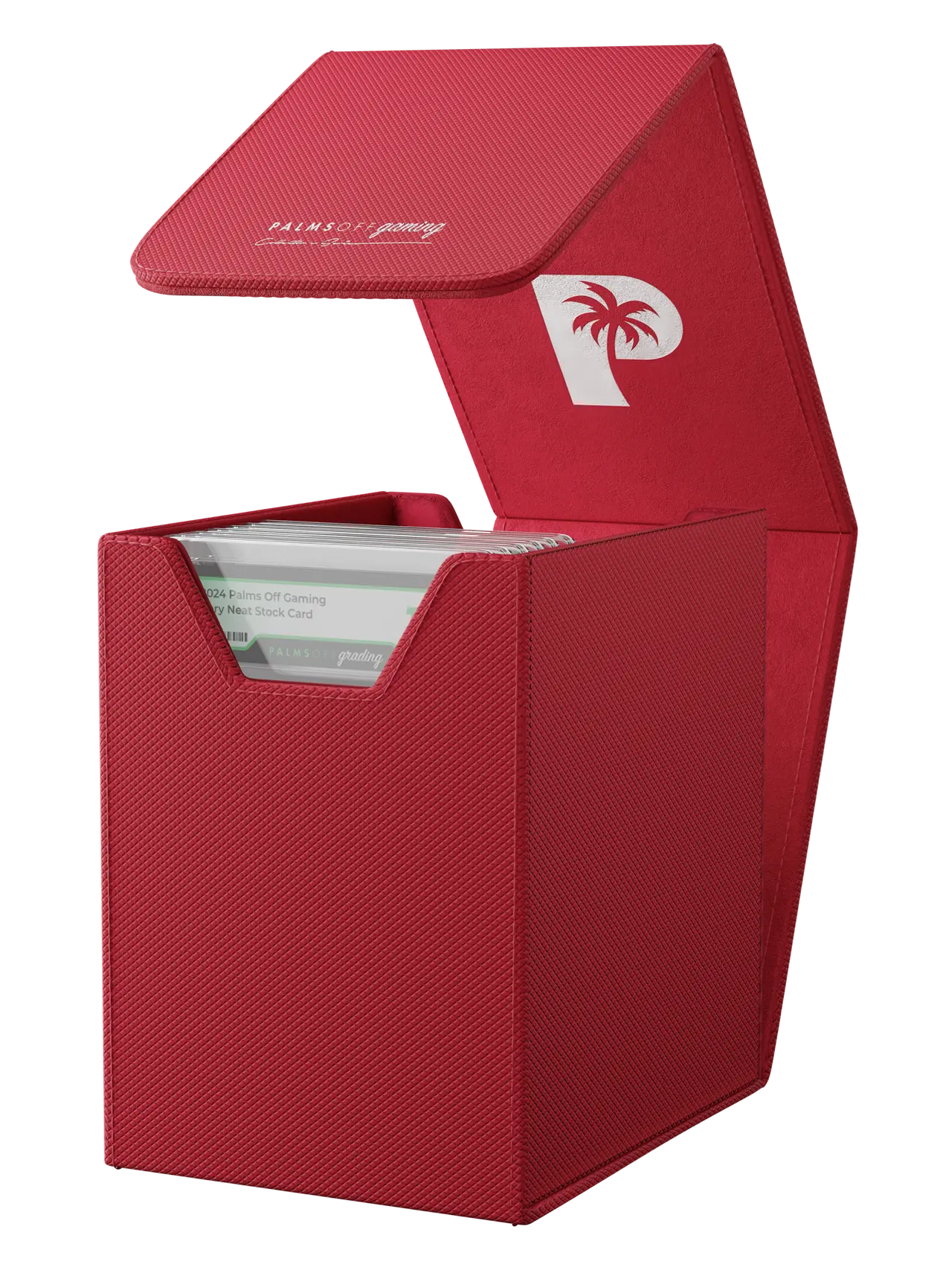 POCKET GAMES - Palms Off Gaming: Collector’s Series Graded Card Storage Case (Small) Red TCG Accessories