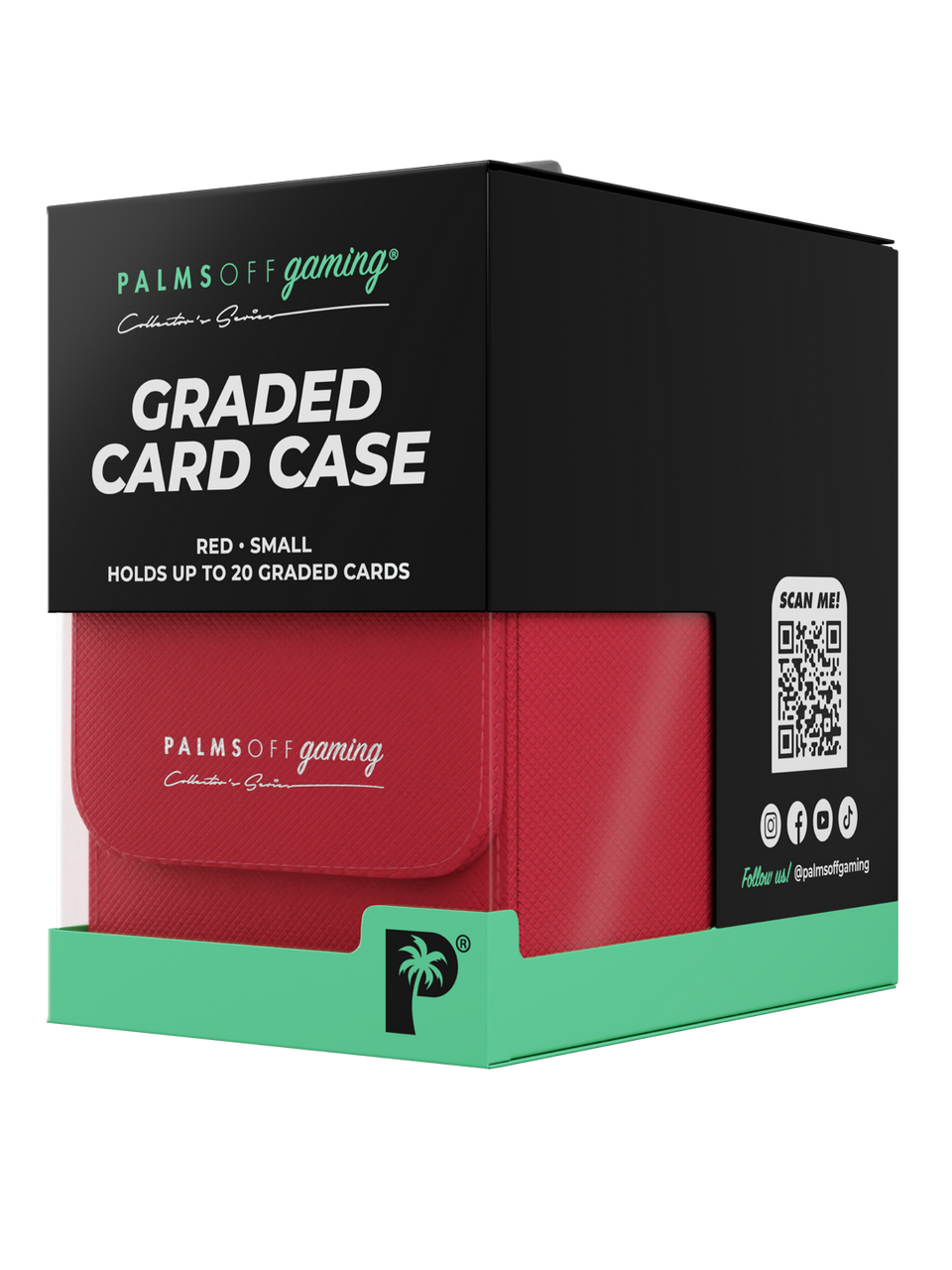 POCKET GAMES - Palms Off Gaming: Collector’s Series Graded Card Storage Case (Small) Black TCG Accessories