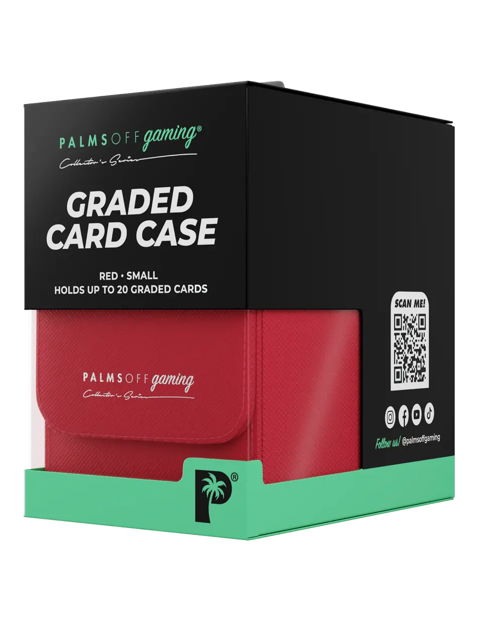 POCKET GAMES - Palms Off Gaming: Collector’s Series Graded Card Storage Case (Small) Black TCG Accessories