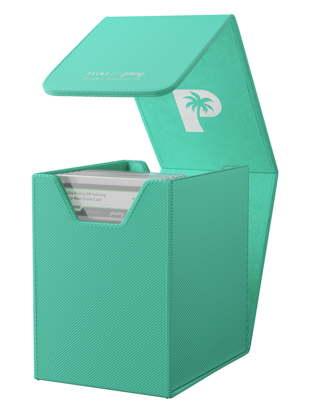POCKET GAMES - Palms Off Gaming: Collector’s Series Graded Card Storage Case (Small) Turquoise TCG Accessories