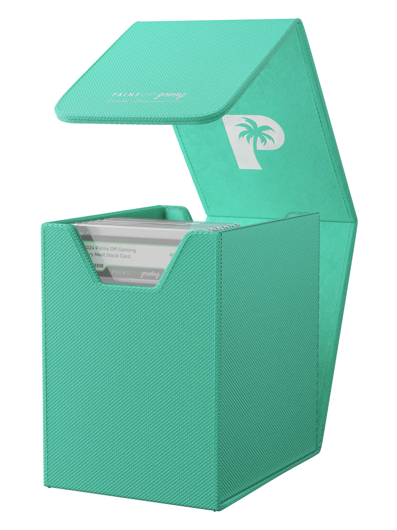 POCKET GAMES - Palms Off Gaming: Collector’s Series Graded Card Storage Case (Small) Turquoise TCG Accessories