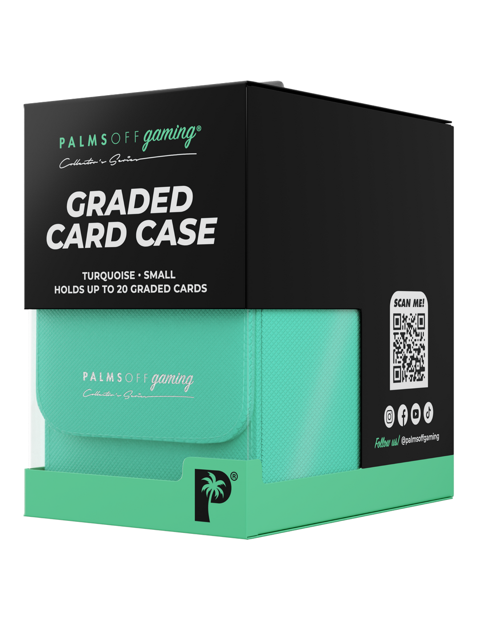 POCKET GAMES - Palms Off Gaming: Collector’s Series Graded Card Storage Case (Small) Black TCG Accessories