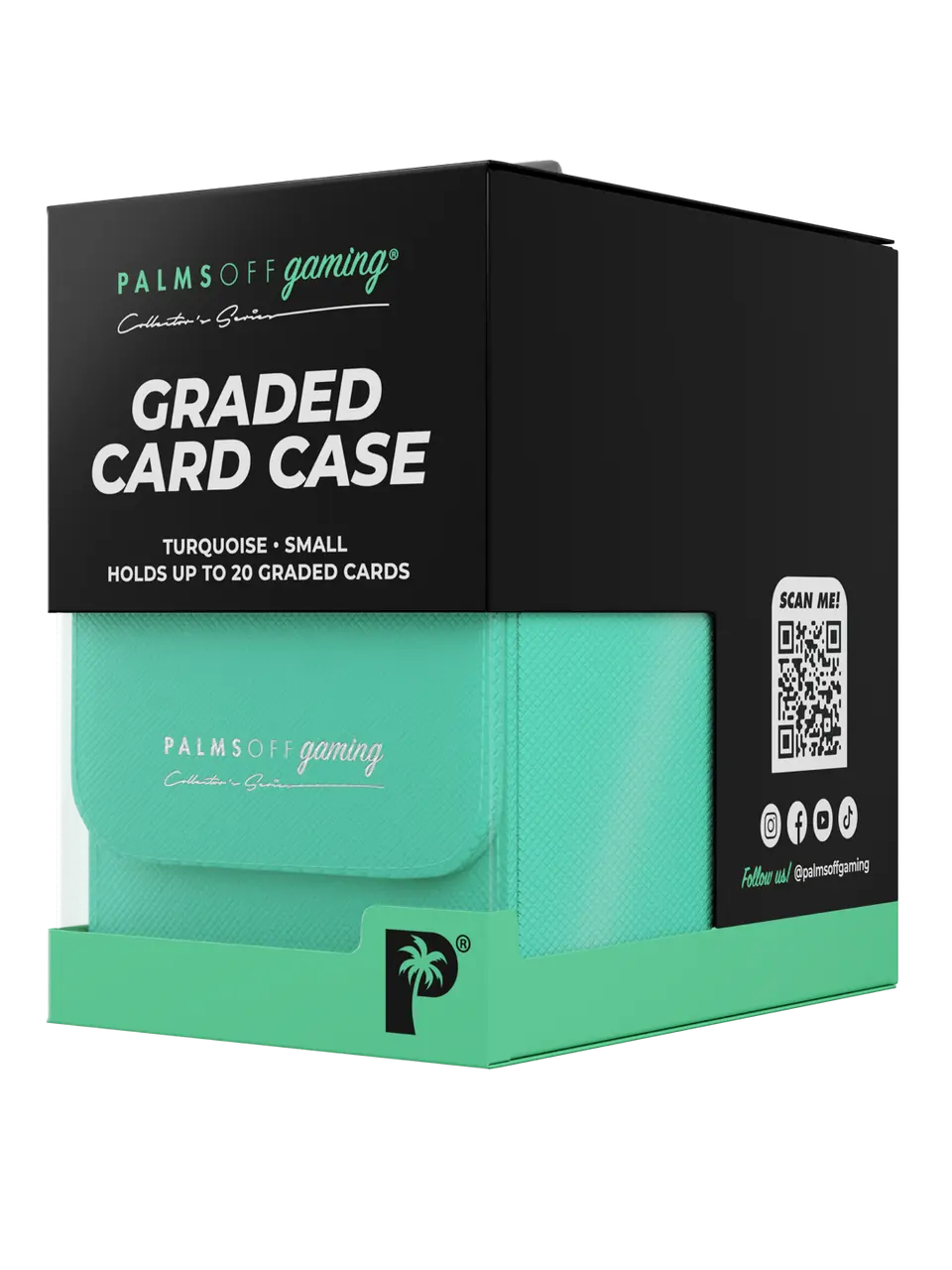 POCKET GAMES - Palms Off Gaming: Collector’s Series Graded Card Storage Case (Small) Black TCG Accessories