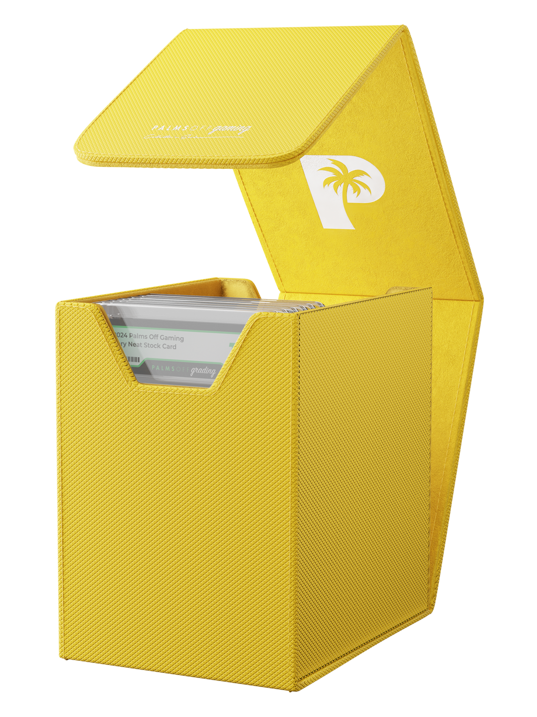 POCKET GAMES - Palms Off Gaming: Collector’s Series Graded Card Storage Case (Small) Yellow TCG Accessories