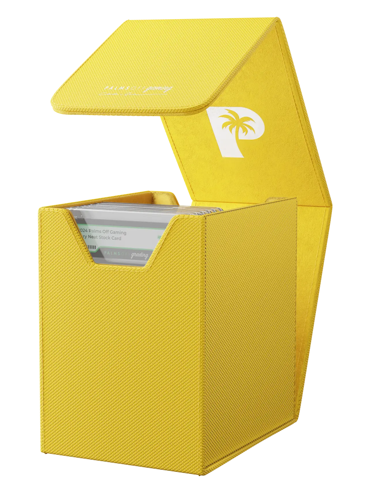 POCKET GAMES - Palms Off Gaming: Collector’s Series Graded Card Storage Case (Small) Yellow TCG Accessories