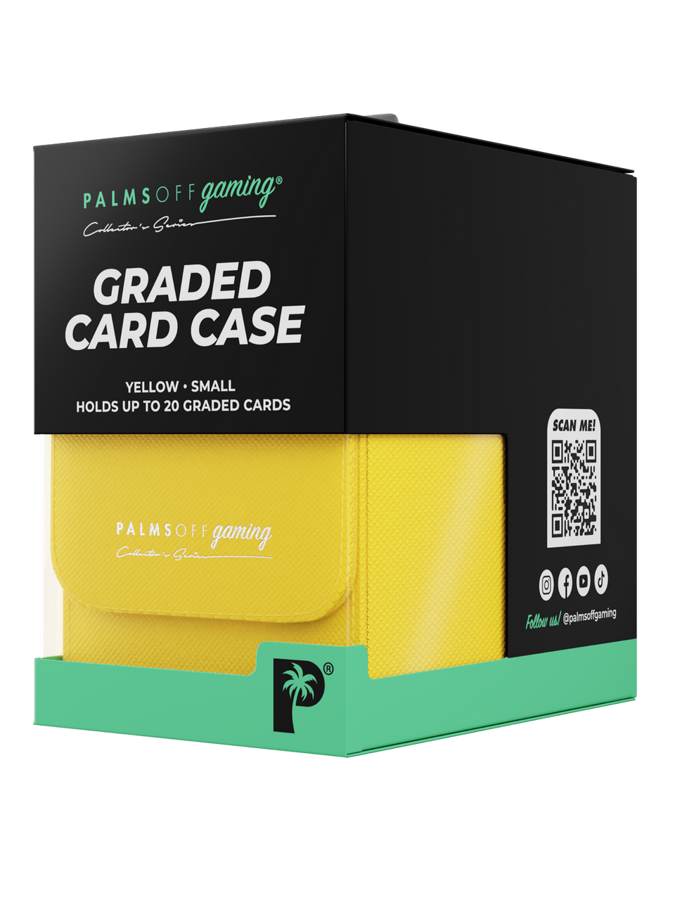 POCKET GAMES - Palms Off Gaming: Collector’s Series Graded Card Storage Case (Small) Black TCG Accessories