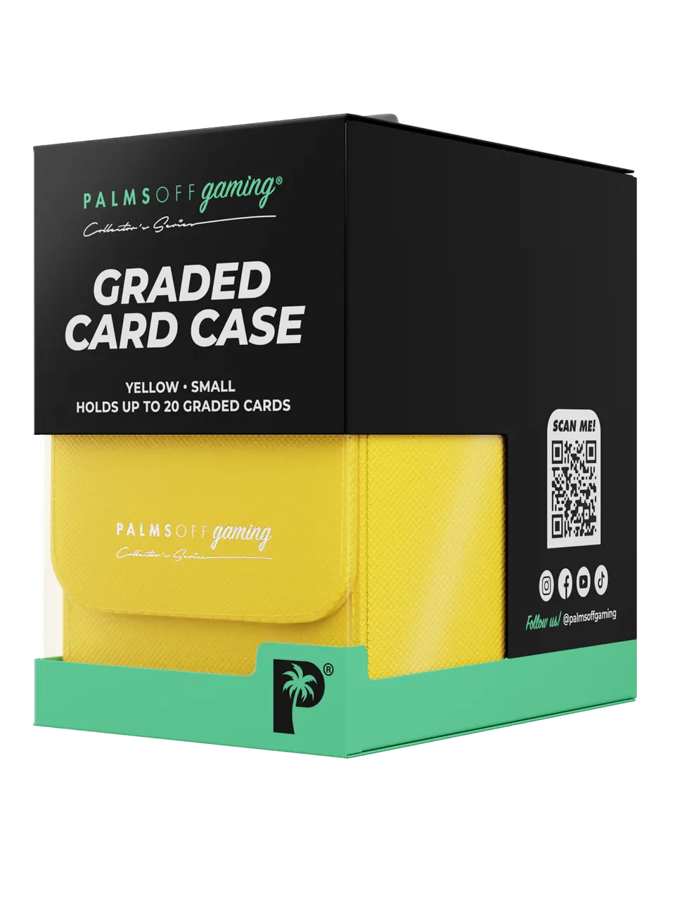 POCKET GAMES - Palms Off Gaming: Collector’s Series Graded Card Storage Case (Small) Black TCG Accessories