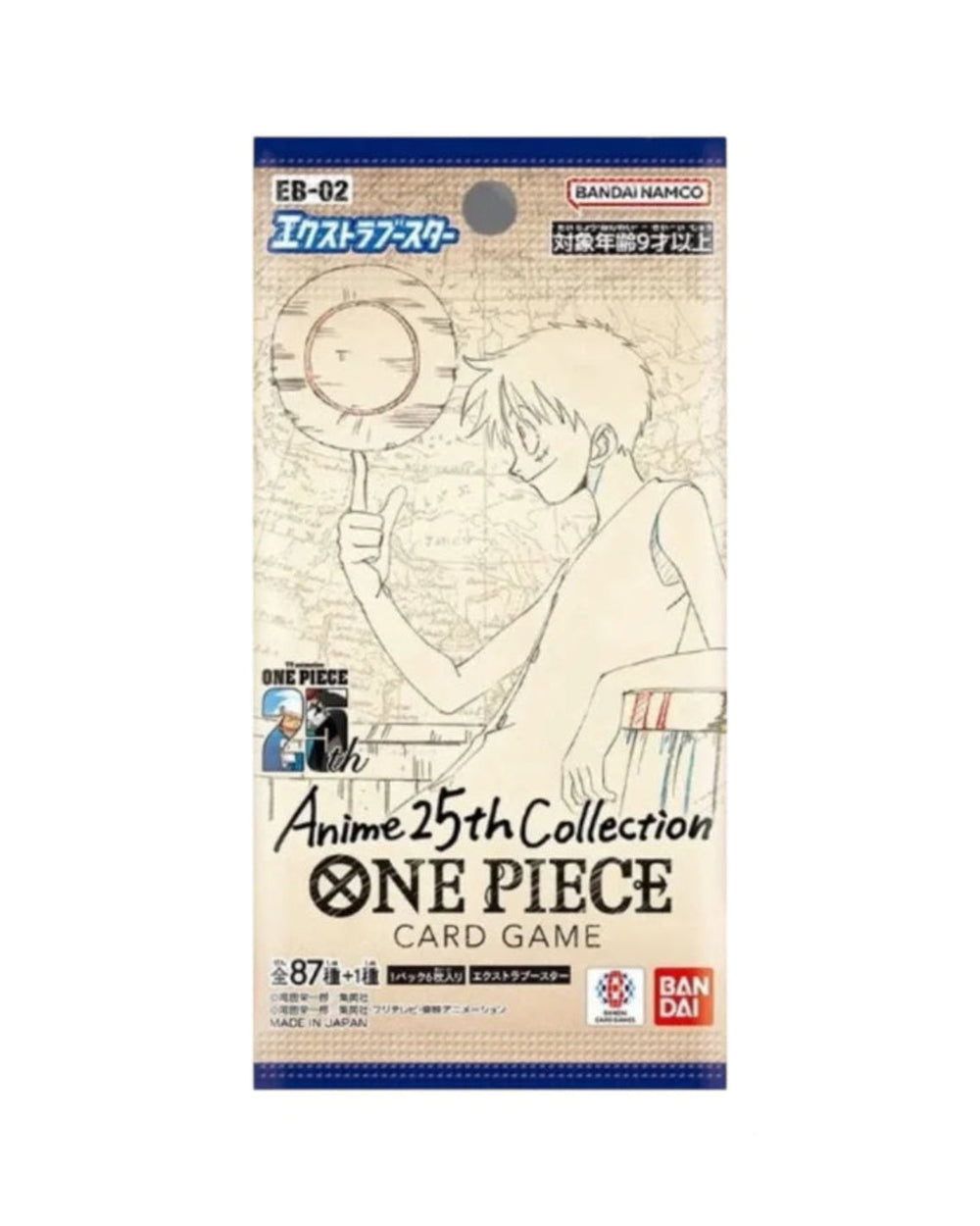 POCKET GAMES - One Piece TCG (EB-02) – Anime 25th Collection Extra Booster Box & Pack [JP] Booster pack Japanese OP