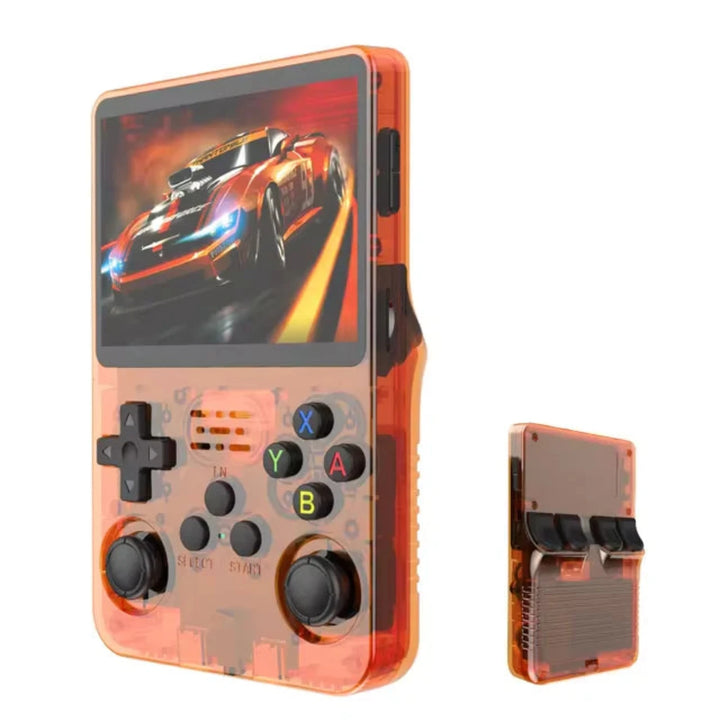 Game Console R36S in Transparent Orange