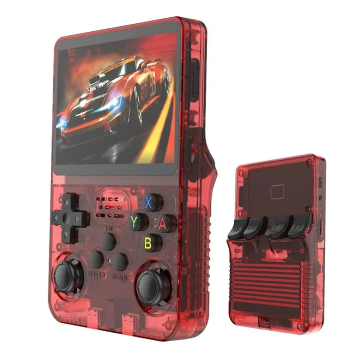 Game Console R36S in Transparent Red