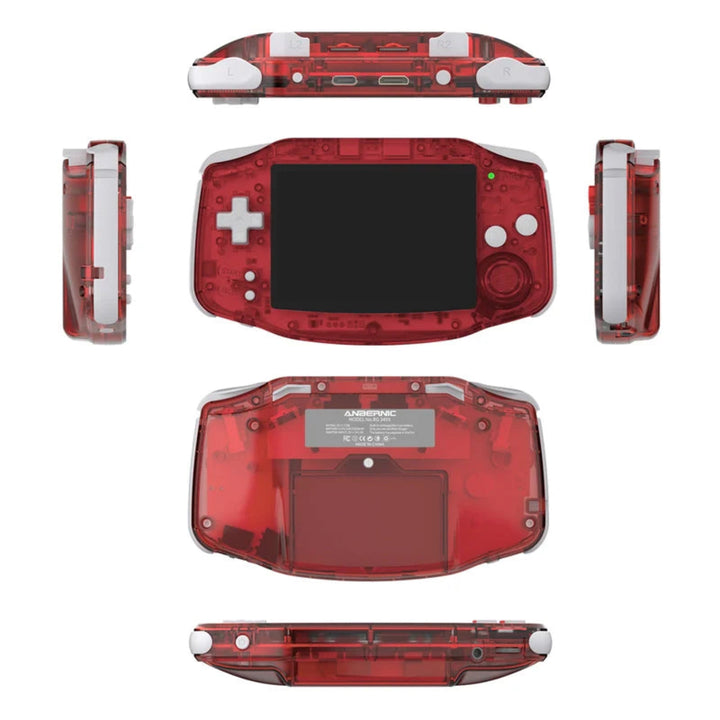 POCKET GAMES, Anbernic RG34XX In transparent red