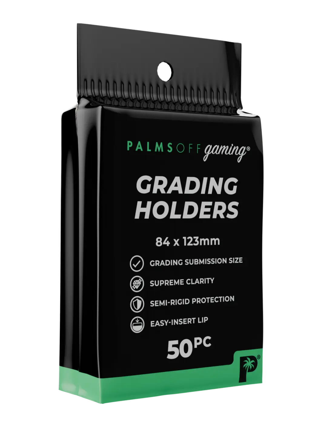 Packaging of Grading Holders - Semi Rigid with product details on a white background