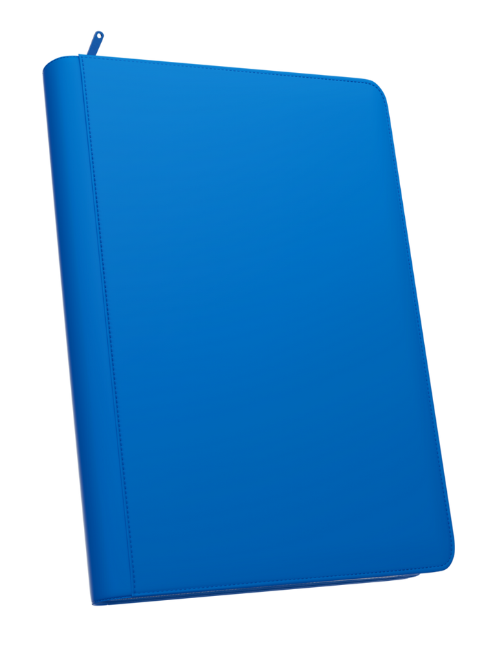 POCKET GAMES - Palms Off Gaming: STEALTH 9 Pocket Zip Trading Card Binder Blue TCG Accessories
