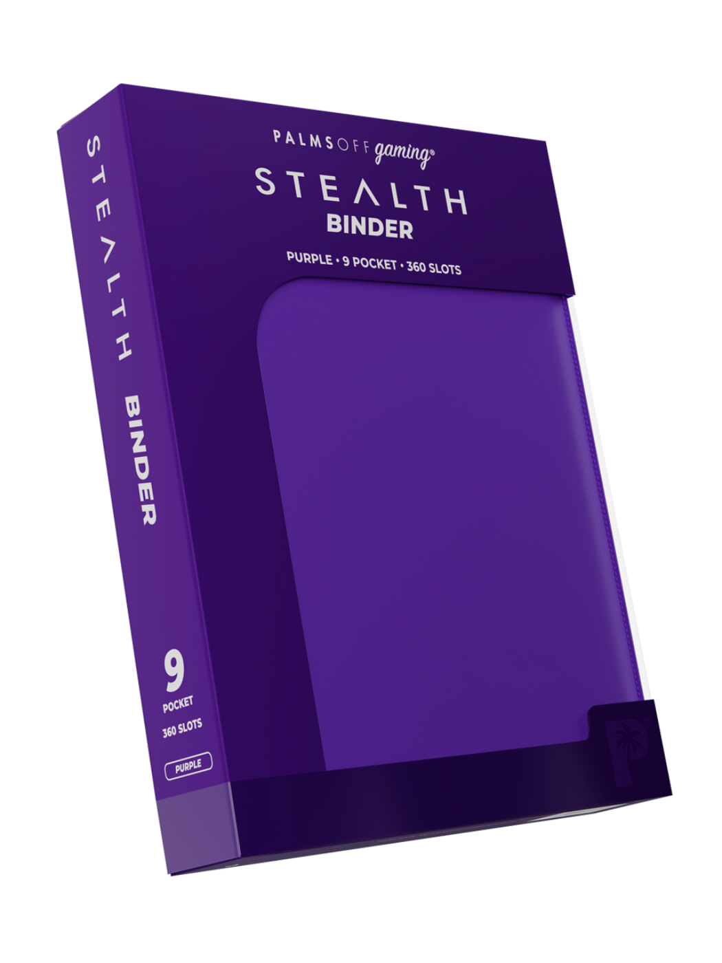 POCKET GAMES - Palms Off Gaming: STEALTH 9 Pocket Zip Trading Card Binder Black TCG Accessories