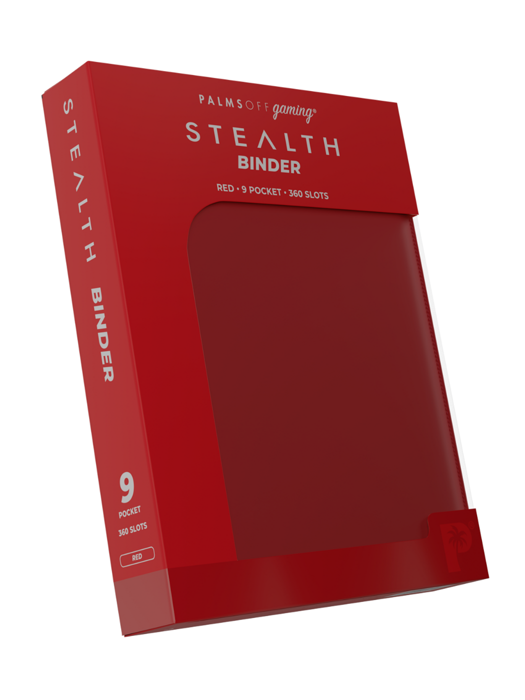 POCKET GAMES - Palms Off Gaming: STEALTH 9 Pocket Zip Trading Card Binder Black TCG Accessories