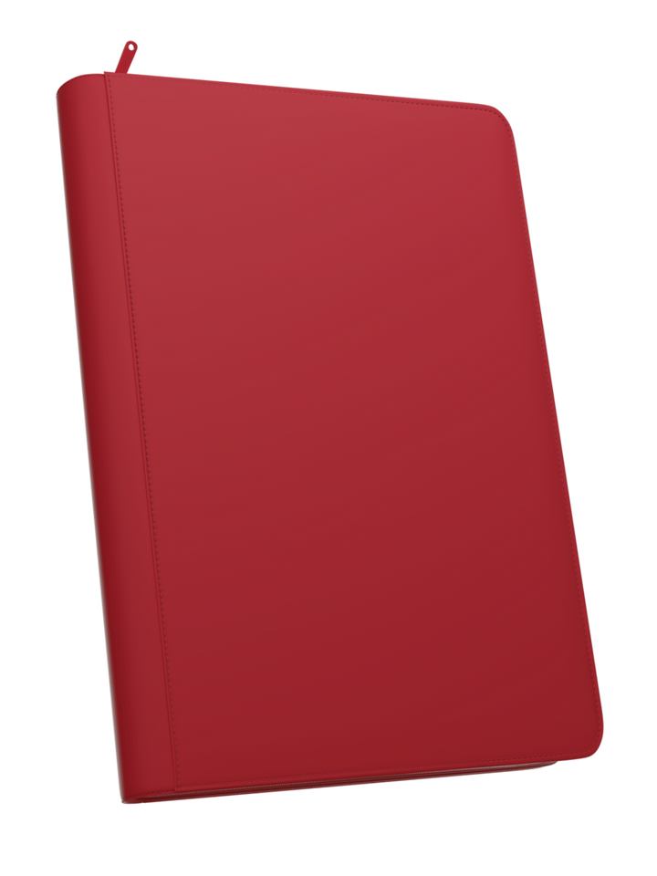 POCKET GAMES - Palms Off Gaming: STEALTH 9 Pocket Zip Trading Card Binder Red TCG Accessories