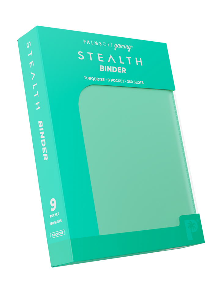 POCKET GAMES - Palms Off Gaming: STEALTH 9 Pocket Zip Trading Card Binder Black TCG Accessories