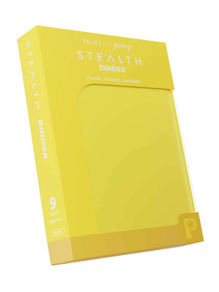 POCKET GAMES - Palms Off Gaming: STEALTH 9 Pocket Zip Trading Card Binder Black TCG Accessories