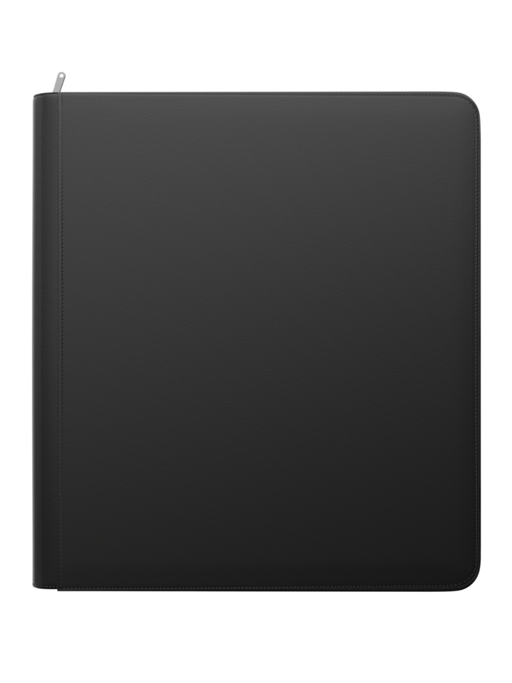 POCKET GAMES - Palms Off Gaming: STEALTH 12 Pocket Zip Trading Card Binder Black TCG Accessories