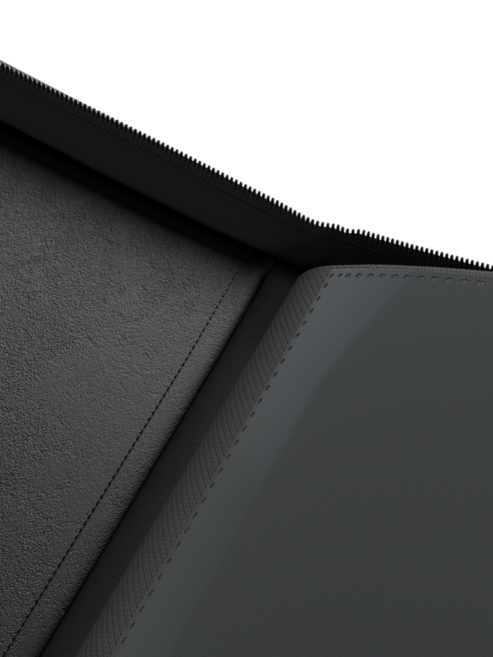 POCKET GAMES - Palms Off Gaming: STEALTH 12 Pocket Zip Trading Card Binder Black TCG Accessories