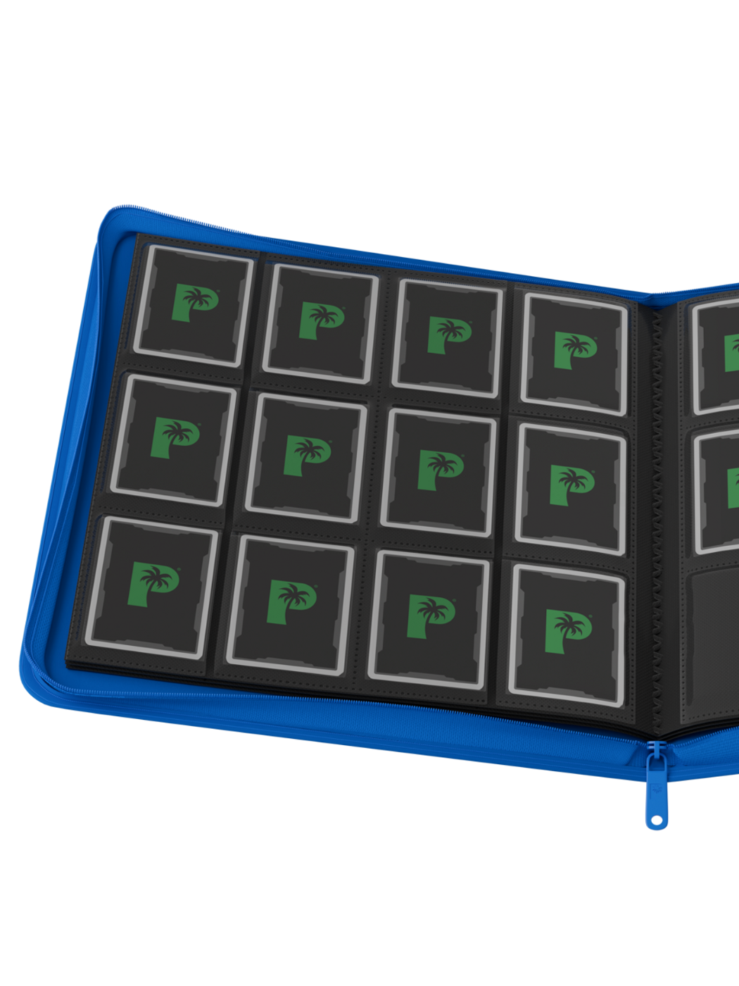 POCKET GAMES - Palms Off Gaming: STEALTH 12 Pocket Zip Trading Card Binder Black TCG Accessories