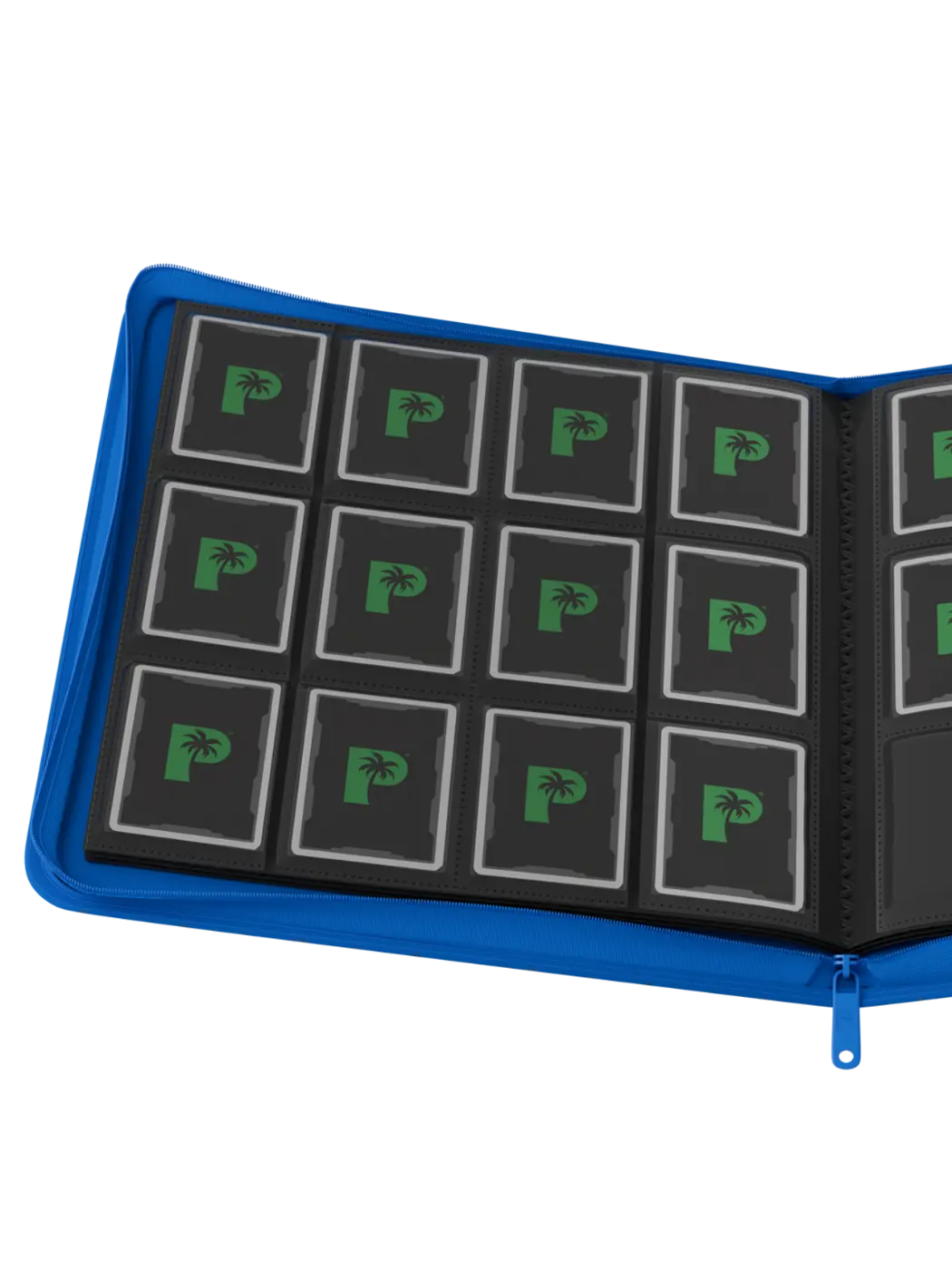 POCKET GAMES - Palms Off Gaming: STEALTH 12 Pocket Zip Trading Card Binder Black TCG Accessories