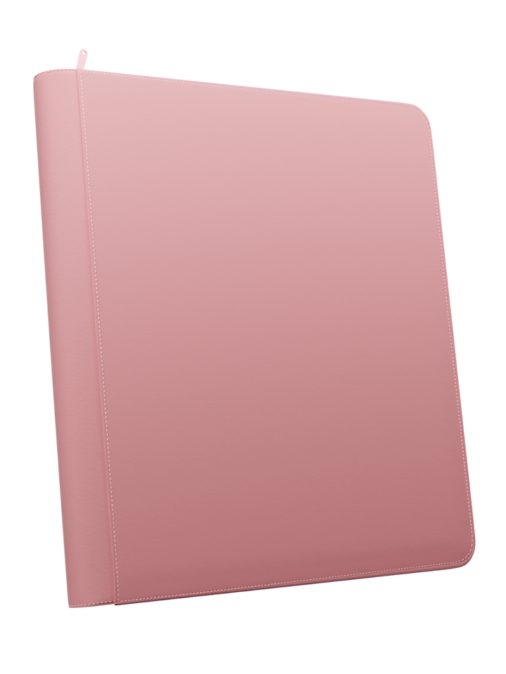 POCKET GAMES - Palms Off Gaming: STEALTH 12 Pocket Zip Trading Card Binder Pink TCG Accessories