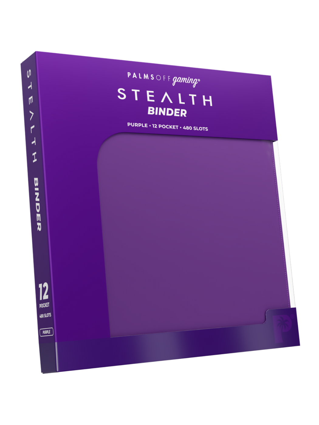 POCKET GAMES - Palms Off Gaming: STEALTH 12 Pocket Zip Trading Card Binder Black TCG Accessories