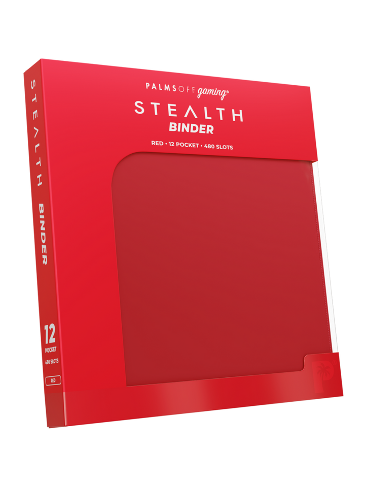 POCKET GAMES - Palms Off Gaming: STEALTH 12 Pocket Zip Trading Card Binder Black TCG Accessories