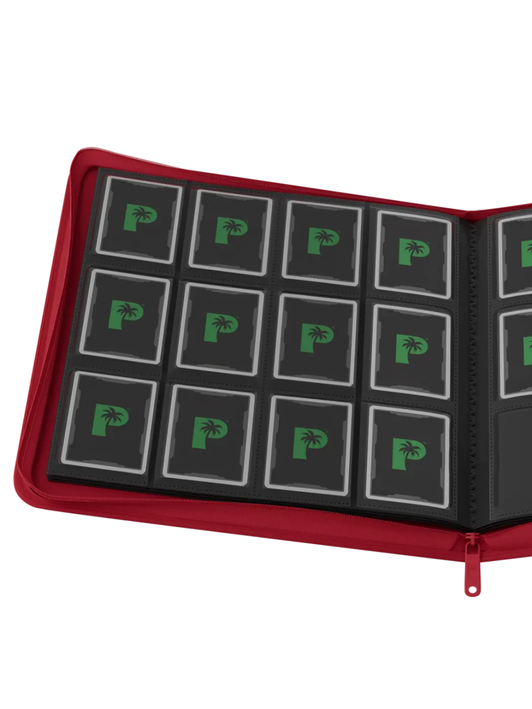 POCKET GAMES - Palms Off Gaming: STEALTH 12 Pocket Zip Trading Card Binder Black TCG Accessories