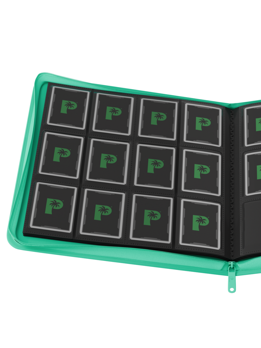 POCKET GAMES - Palms Off Gaming: STEALTH 12 Pocket Zip Trading Card Binder Black TCG Accessories