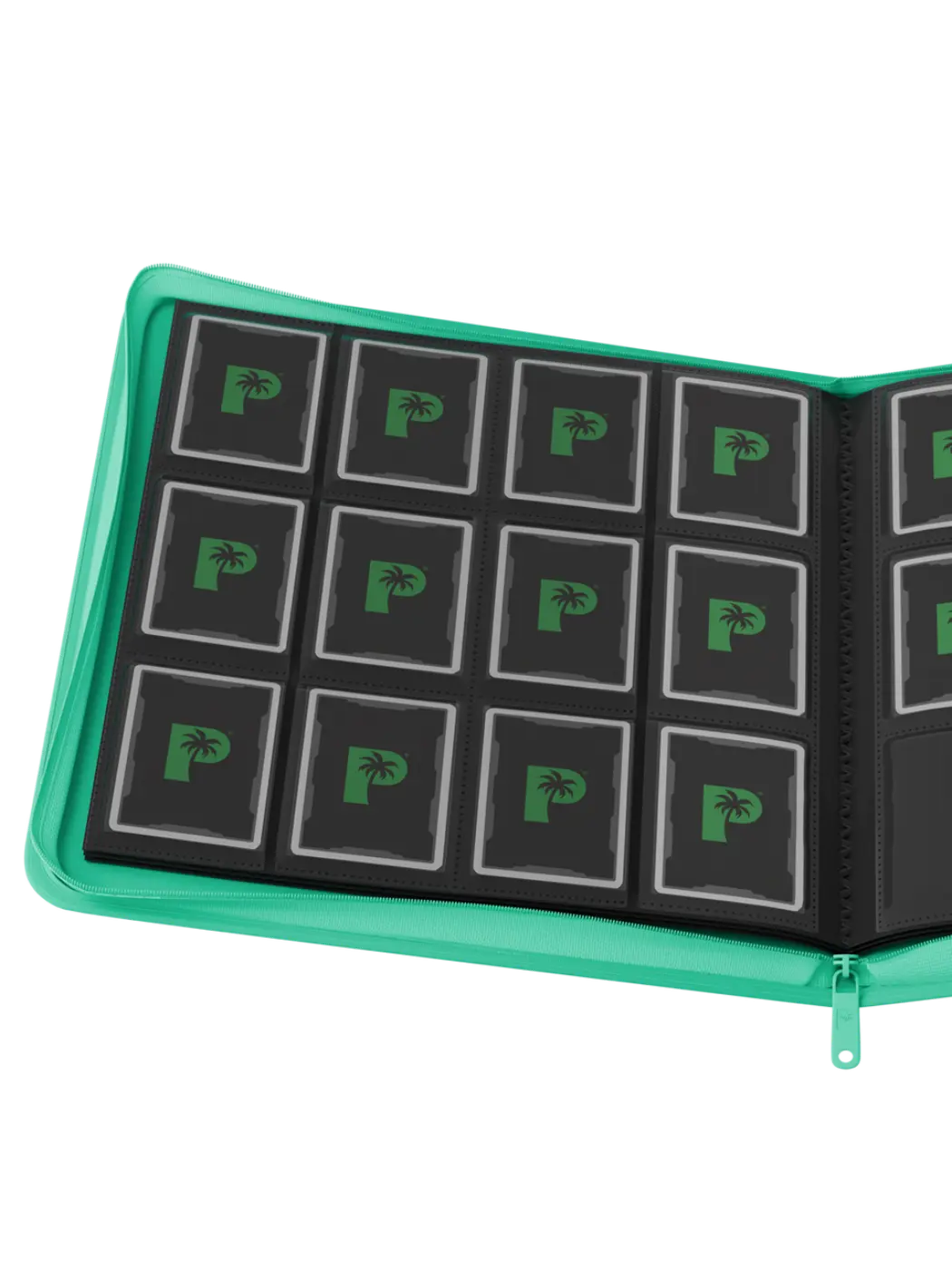 POCKET GAMES - Palms Off Gaming: STEALTH 12 Pocket Zip Trading Card Binder Black TCG Accessories