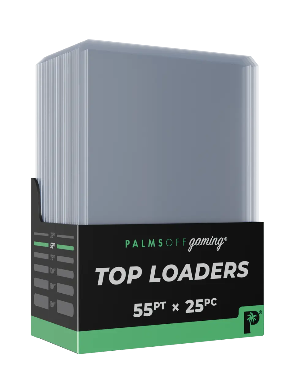 Palms Off Gaming – Top Loaders (55pt, 25 Pack) - POCKET GAMES 