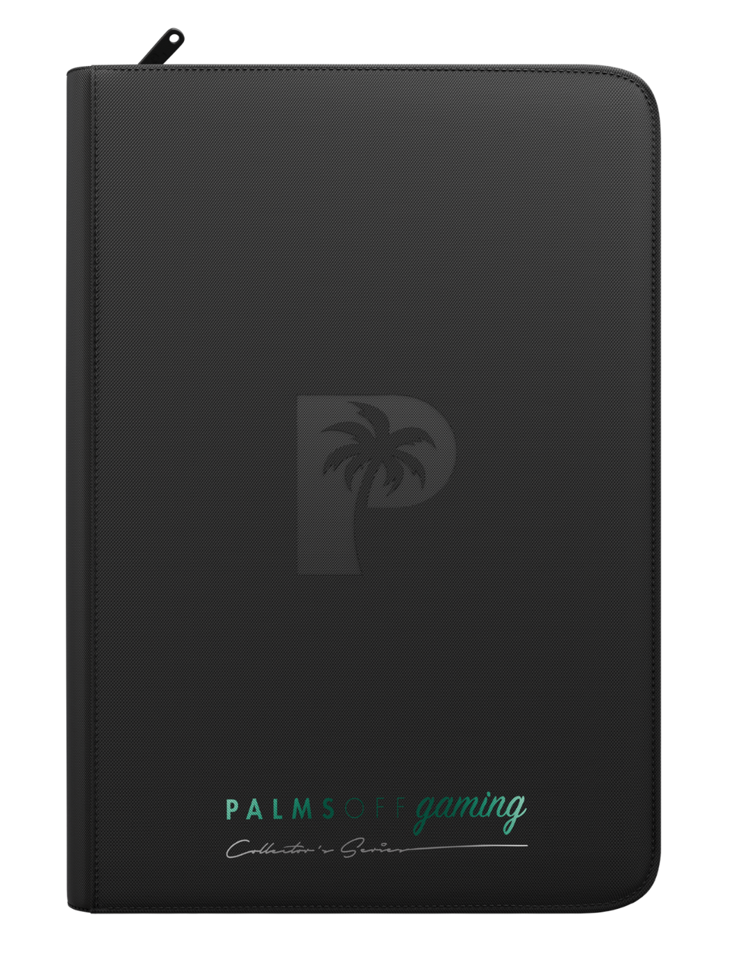 POCKET GAMES - Palms Off Gaming: Collector’s Series 9 Pocket Top Loader Zip Trading Card Binder Black TCG Accessories