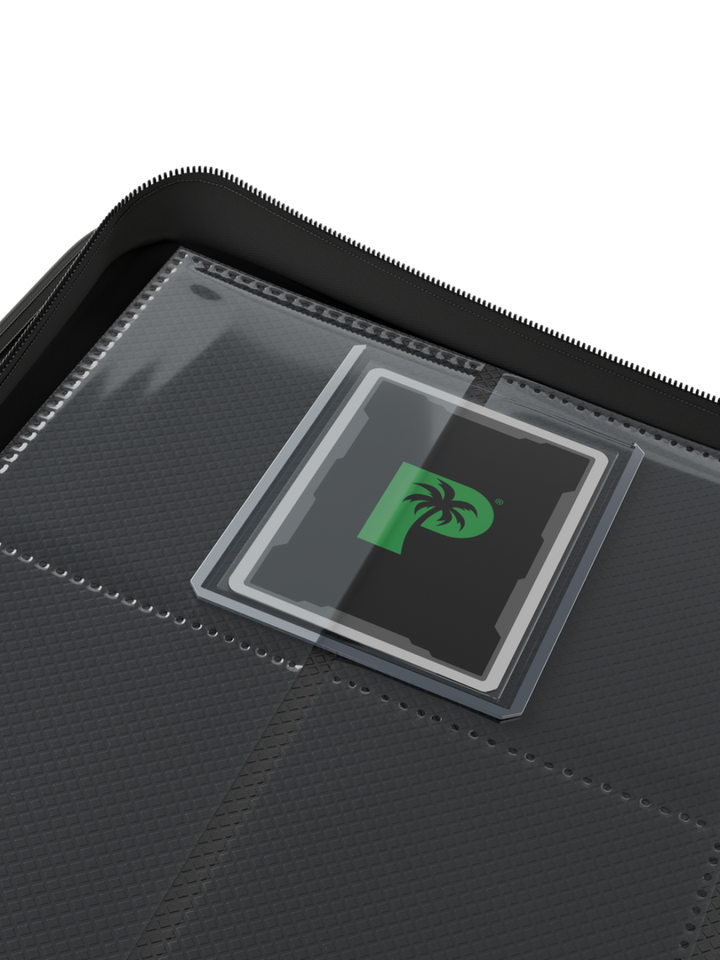 POCKET GAMES - Palms Off Gaming: Collector’s Series 9 Pocket Top Loader Zip Trading Card Binder Black TCG Accessories