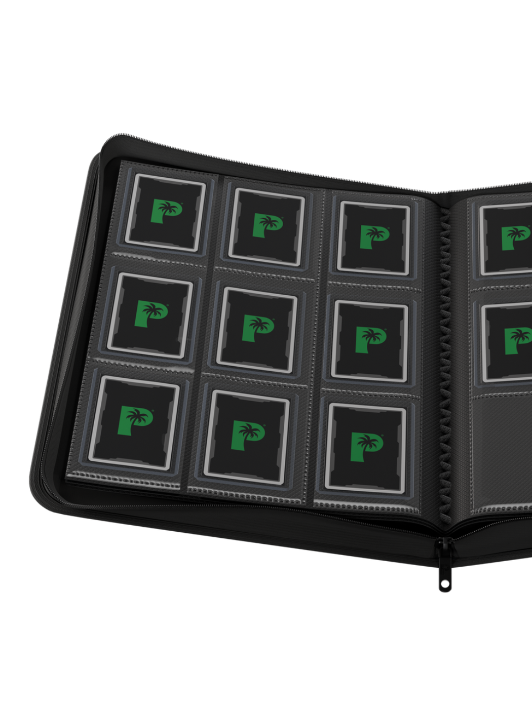 POCKET GAMES - Palms Off Gaming: Collector’s Series 9 Pocket Top Loader Zip Trading Card Binder Black TCG Accessories