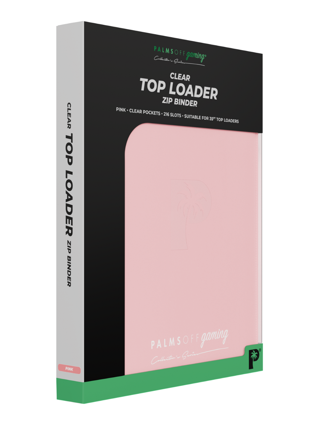 POCKET GAMES - Palms Off Gaming: Collector’s Series 9 Pocket Top Loader Zip Trading Card Binder Black TCG Accessories
