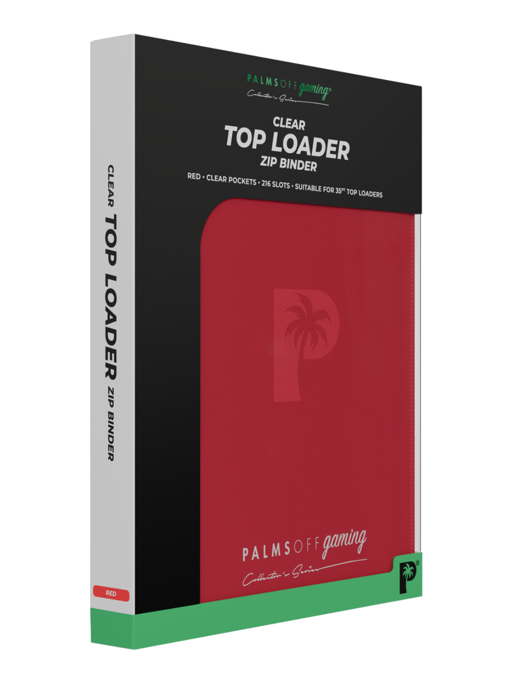 POCKET GAMES - Palms Off Gaming: Collector’s Series 9 Pocket Top Loader Zip Trading Card Binder Black TCG Accessories