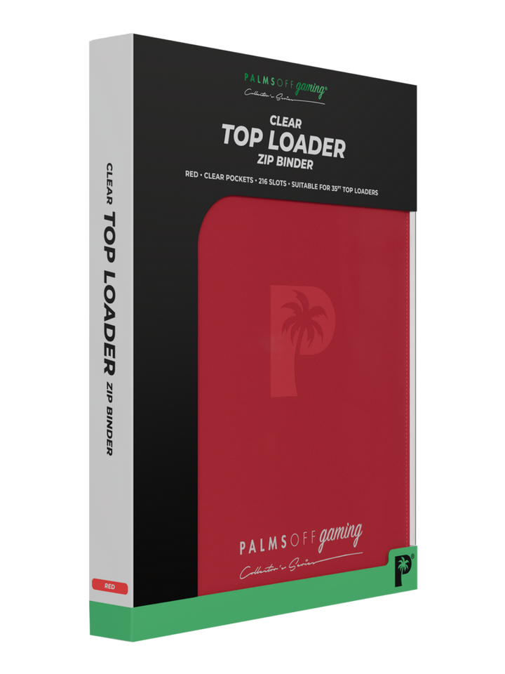 POCKET GAMES - Palms Off Gaming: Collector’s Series 9 Pocket Top Loader Zip Trading Card Binder Black TCG Accessories