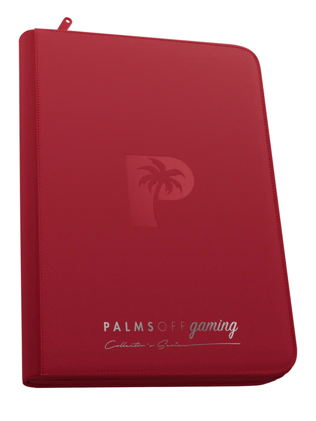 POCKET GAMES - Palms Off Gaming: Collector’s Series 9 Pocket Top Loader Zip Trading Card Binder Red TCG Accessories