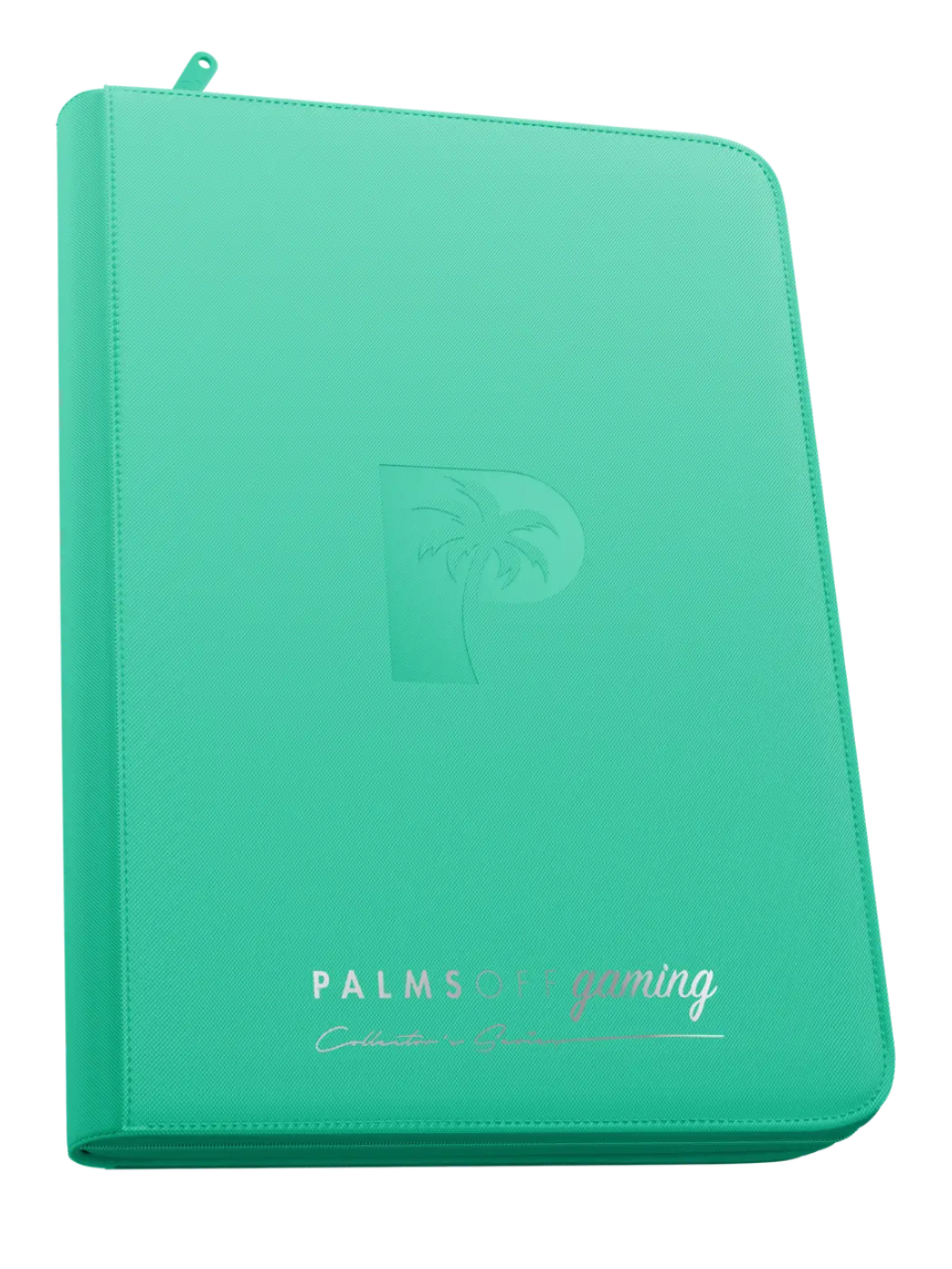 POCKET GAMES - Palms Off Gaming: Collector’s Series 9 Pocket Top Loader Zip Trading Card Binder Turquoise TCG Accessories