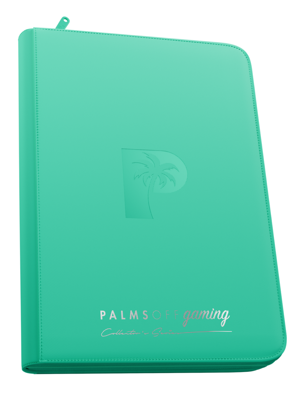 POCKET GAMES - Palms Off Gaming: Collector’s Series 9 Pocket Top Loader Zip Trading Card Binder Turquoise TCG Accessories