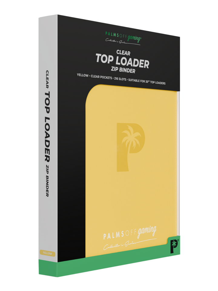 POCKET GAMES - Palms Off Gaming: Collector’s Series 9 Pocket Top Loader Zip Trading Card Binder Black TCG Accessories