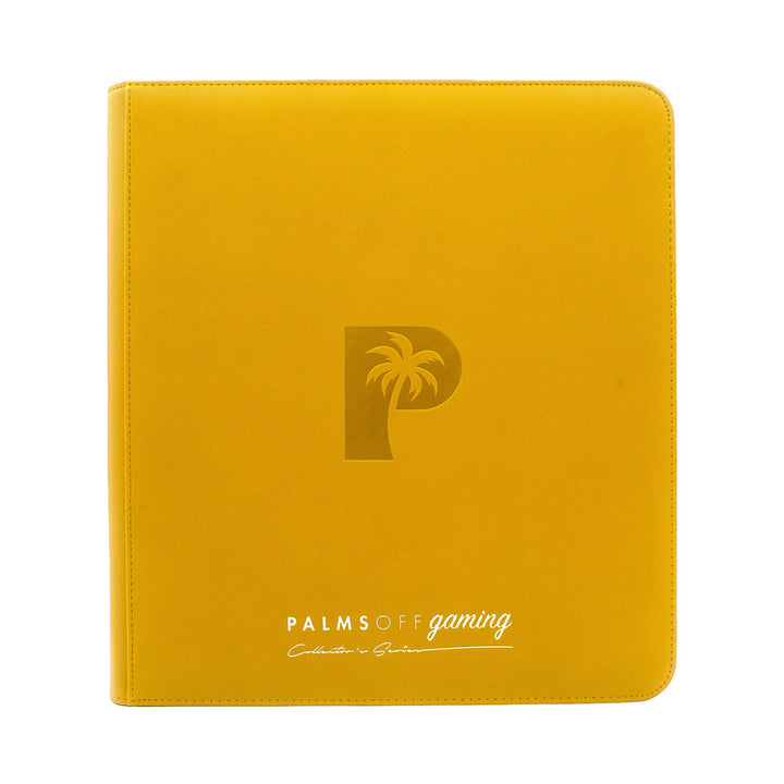 POCKET GAMES - Palms Off Gaming: Collector’s Series 12 Pocket Zip Trading Card Binder Black TCG Accessories