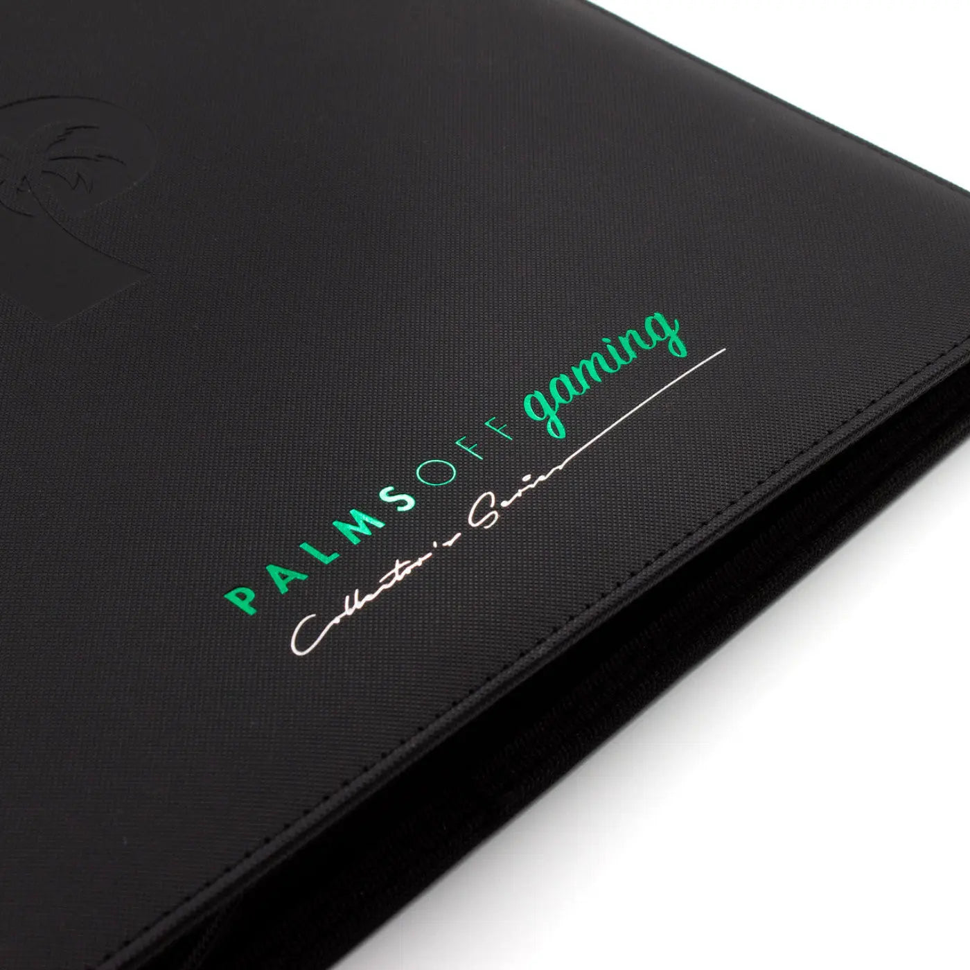 POCKET GAMES - Palms Off Gaming: Collector’s Series 12 Pocket Zip Trading Card Binder Black TCG Accessories