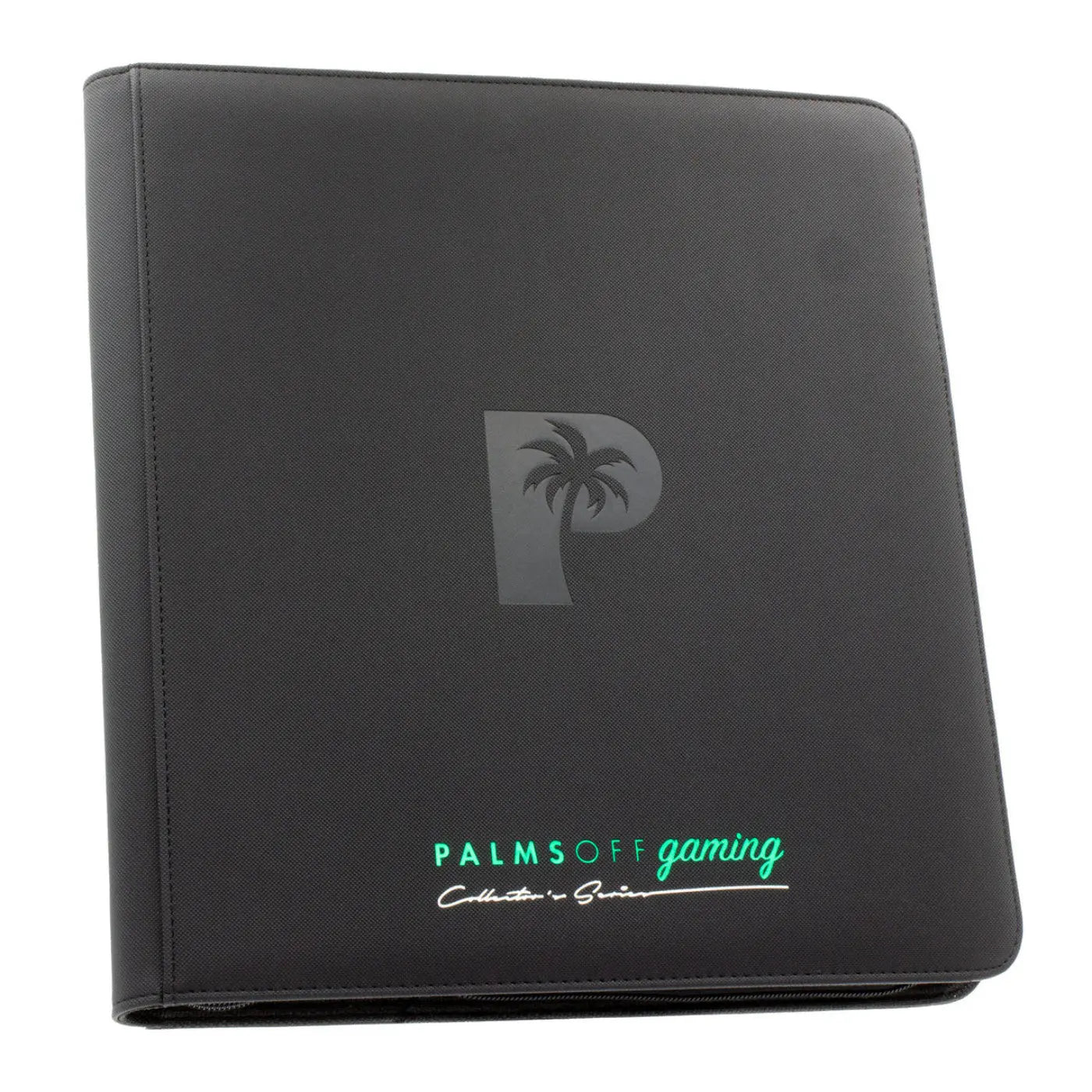 POCKET GAMES - Palms Off Gaming: Collector’s Series 12 Pocket Zip Trading Card Binder Black TCG Accessories
