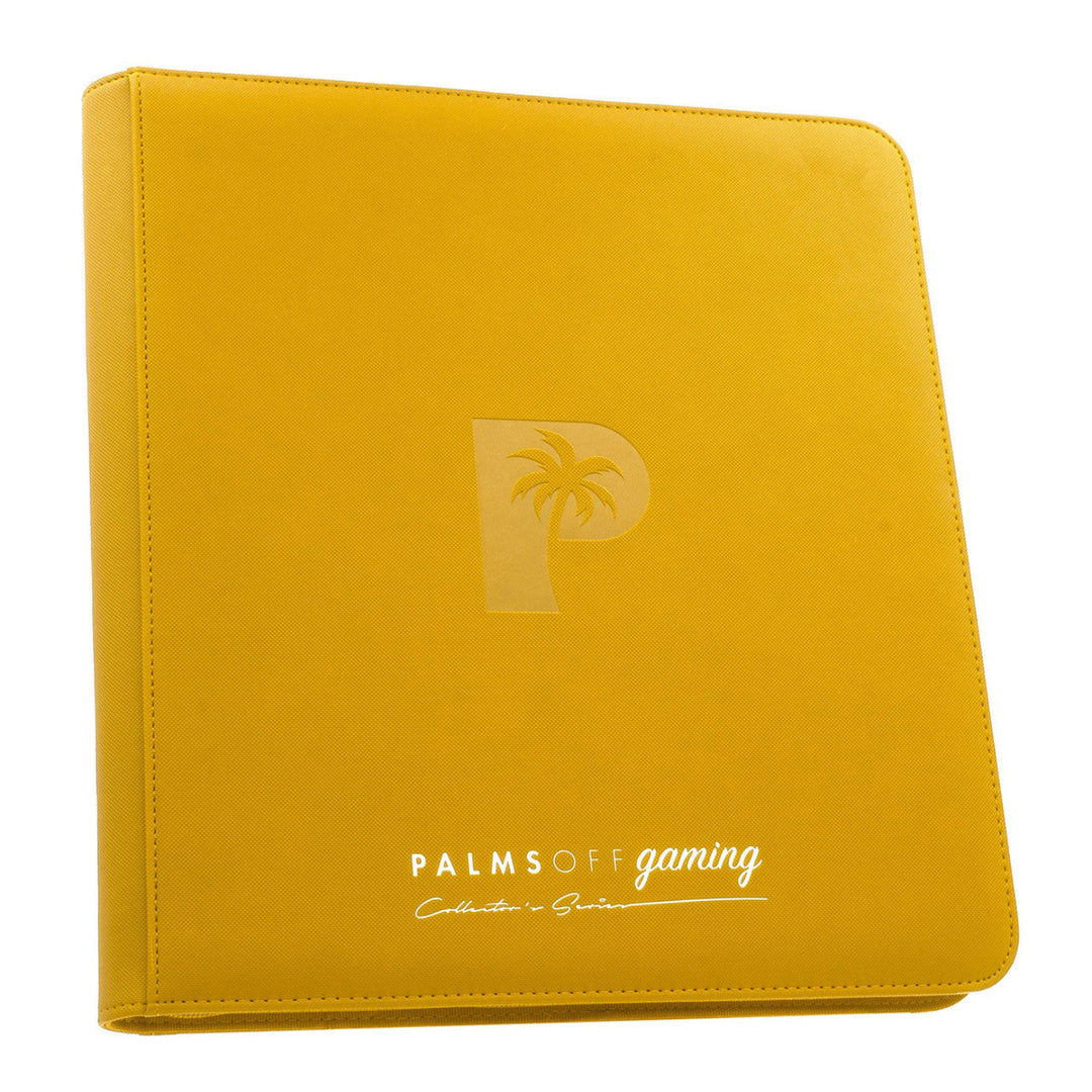 POCKET GAMES - Palms Off Gaming: Collector’s Series 12 Pocket Zip Trading Card Binder Yellow TCG Accessories