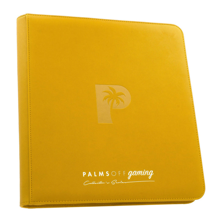 POCKET GAMES - Palms Off Gaming: Collector’s Series 12 Pocket Zip Trading Card Binder Yellow TCG Accessories