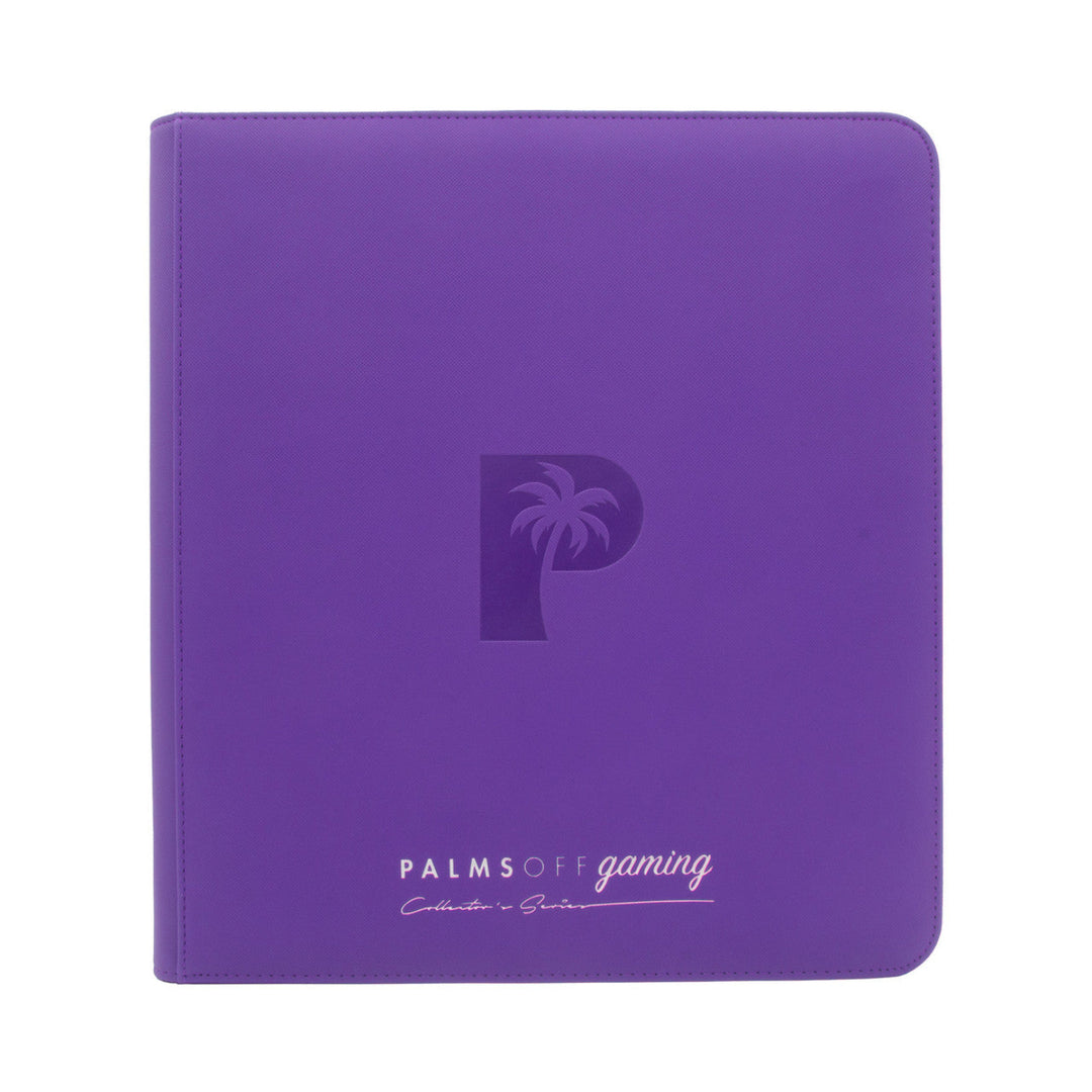 POCKET GAMES - Palms Off Gaming: Collector’s Series 12 Pocket Zip Trading Card Binder Black TCG Accessories